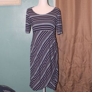 Jessica Simpson Maternity Blue Striped Dress